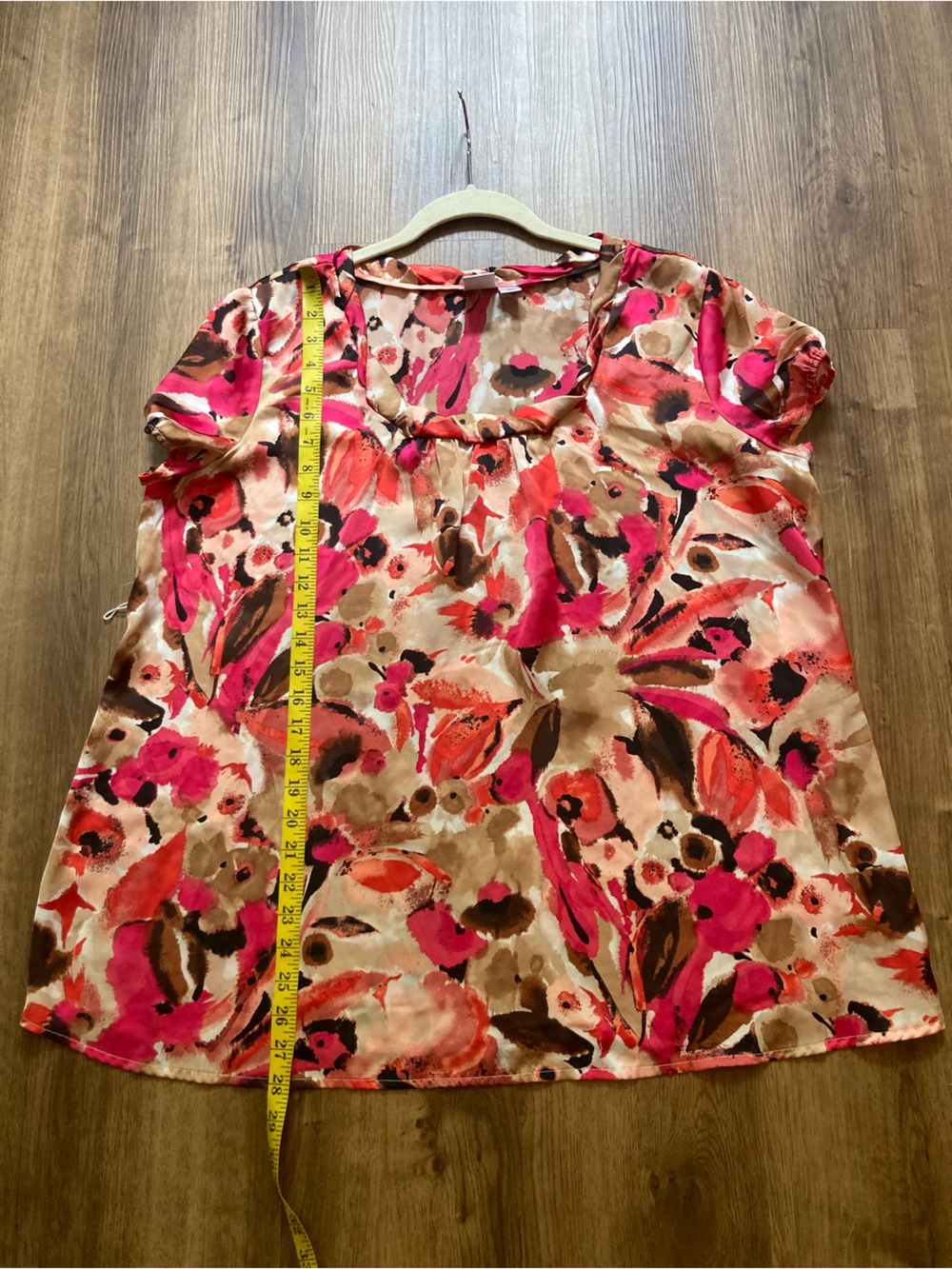 Duo Maternity Shades of Pink & Brown SS Top XL (Maternity) - Picture 7 of 8